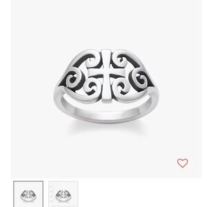James Avery small cross ring